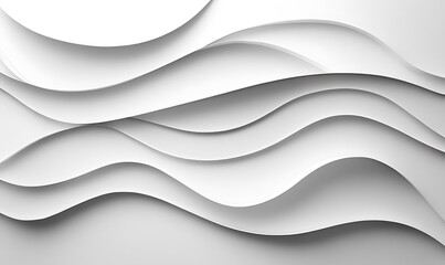 Obraz premium Abstract White Wave Pattern