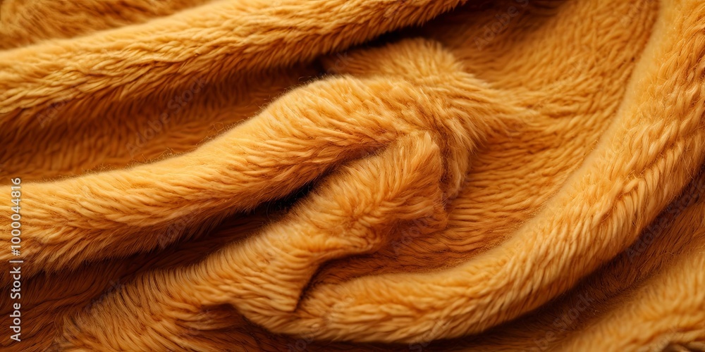 Aufkleber a close up of a yellow fuzzy fabric with a lot of texture