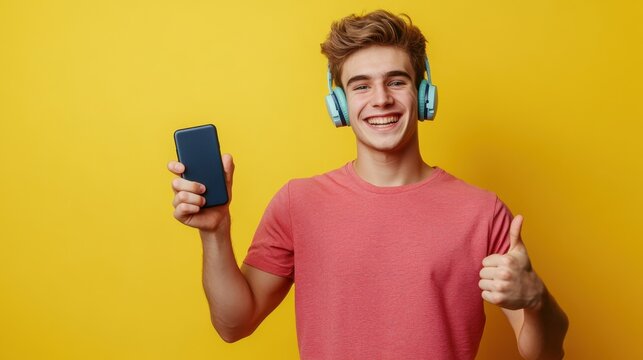 The Young Man with Headphones