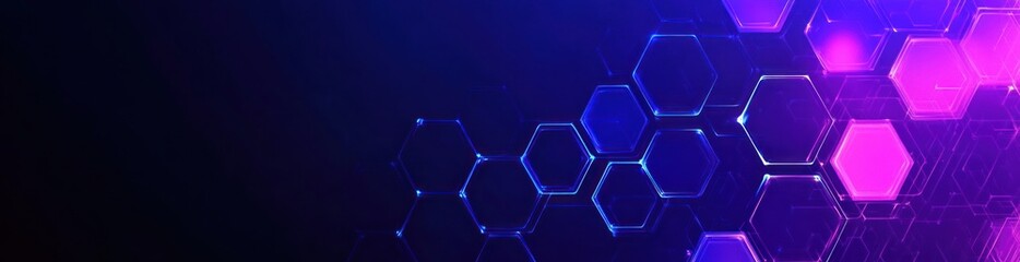 Abstract digital background with hexagonal patterns in vibrant colors.