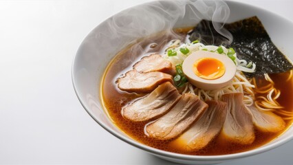 Minimalist Japanese Food Collection on White Background