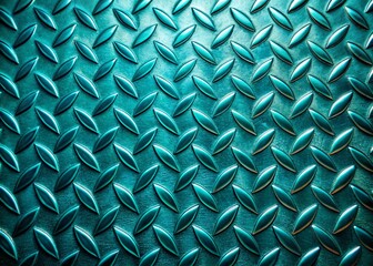 Elegant Teal Metal Surface with Abstract Design for Modern Backgrounds and Textures in Decor