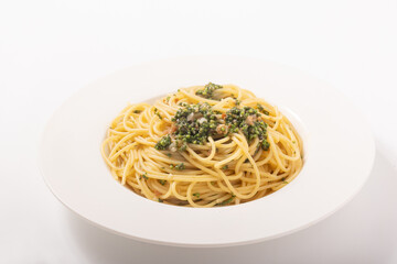 しその実と梅のパスタ（バター醤油）