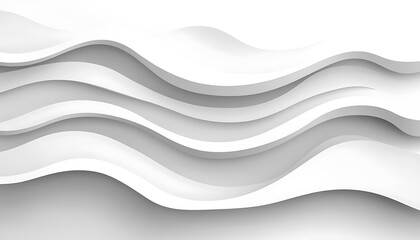 Obraz premium Abstract White Wave Pattern