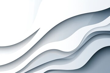 Fototapeta premium Abstract White and Blue Waves