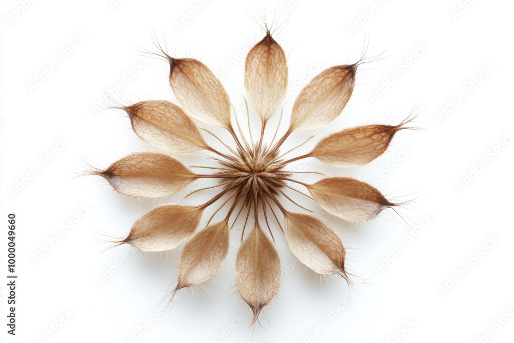 Wall mural Delicate Chickweed Seed Pod Closeup