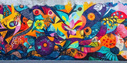 Peace street art graffiti colorful