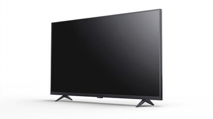 modern Television side view full length isolate on transparency background PNG
