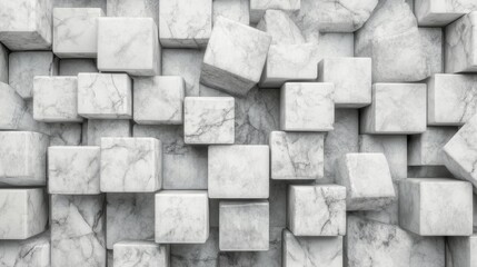 Natural marble stones arranged artistically on a surface highlighting their unique textures