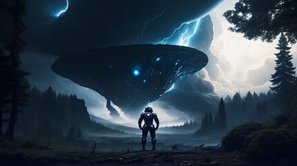 A breathtaking view of wooded area