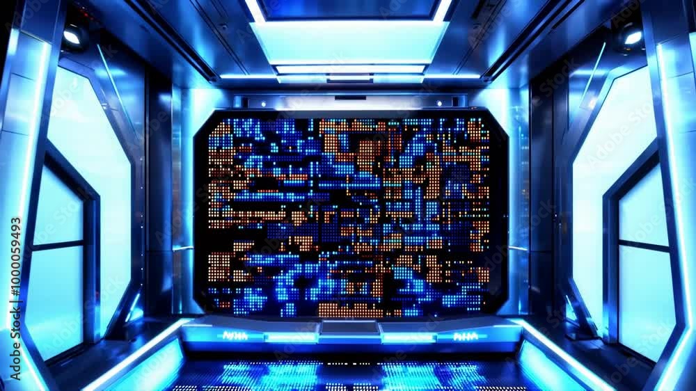 Poster this video showcases intricate digital pixel data patterns that symbolize the essence of it services