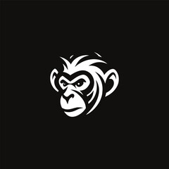 Monkey Logo. Modern monkey logo design, perfect for an exotic animal related business.