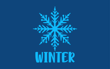 winter design vector logo