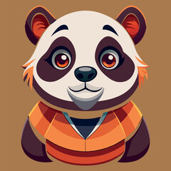 Panda vector image illustration and artwork