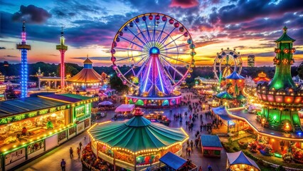 ferris wheel in the night