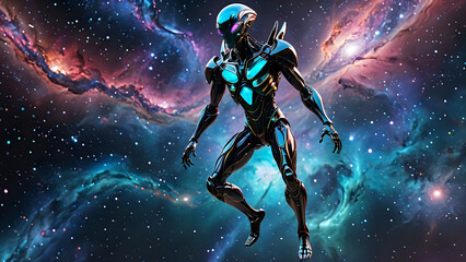 Fototapeta premium Abstraktion Brillant und Galaxie 16х9. Hintergrund für das Design 2.