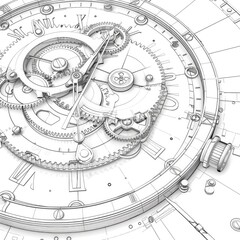 Naklejka premium Design a 3D laser wireframe vector art of an abstract geometric shape