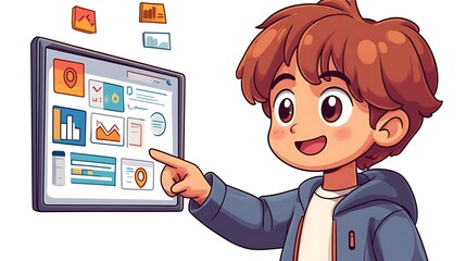 Cute Chibi Consultant Giving Business Advice