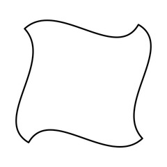 square classic frame design border outline vector illustration