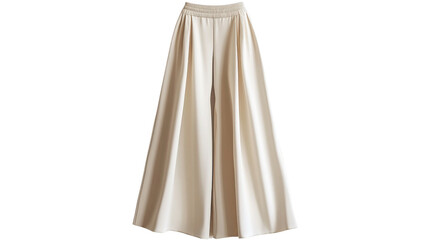 Wide Leg Trousers with Elastic Waistband