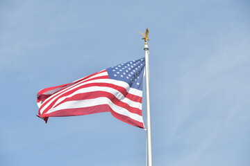 American Flag on a Flagpole