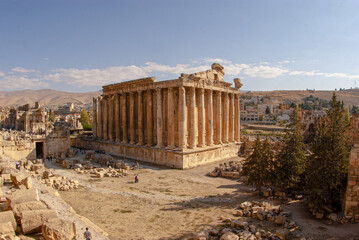 ruins of temple baalbek, beqa valley lebanon