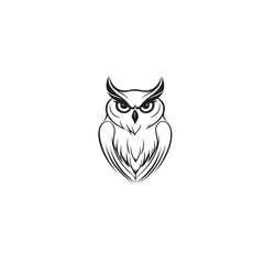 owl logo vector template