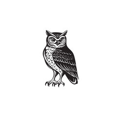 owl logo vector template