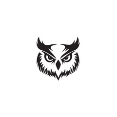 Cute owl symbol. Animal cartoon mascot. Owl vector sign. Owl icon. Owl logo design template. Vector illustration