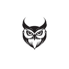 Cute owl symbol. Animal cartoon mascot. Owl vector sign. Owl icon. Owl logo design template. Vector illustration