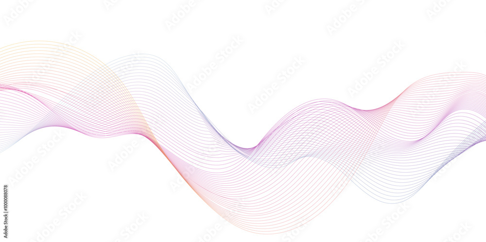 Poster smooth element swoosh speed wave line vector background, smooth and soft wave flowing liquid line ab