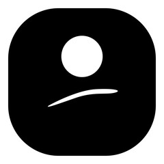 Simple emoji silhouette icon