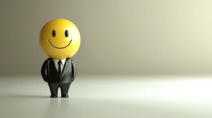 A smiling man in a suit is standing in front of a white background
