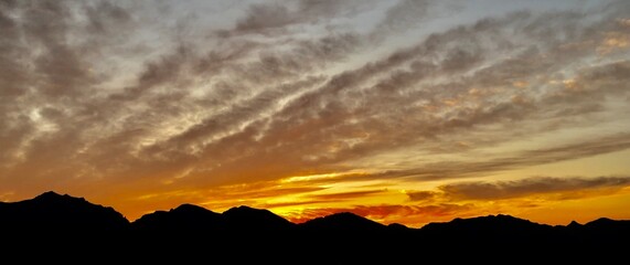 Sunset Over the Mountains