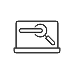 Laptop Search Engine Icon