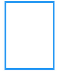 blue frame for photo or invitations