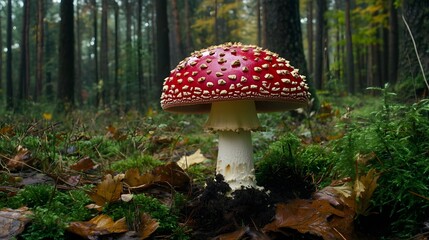 Fototapeta premium Mushroom picking in the forest