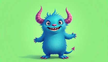 Fototapeta premium Friendly monster ready for fun