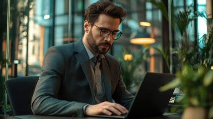 The Professional Man at Laptop