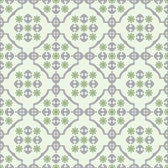 Digital seamless bouquet of flower pattern block print batik vector ajrakh