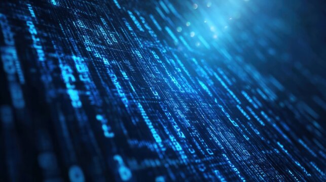 digital binary encrypted code matrix background