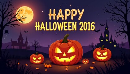  Halloween 2016  Pumpkin Glows in the Dark