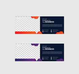 Vector design Banner background modern Web template.