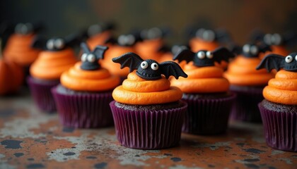  Batty for these Halloween cupcakes