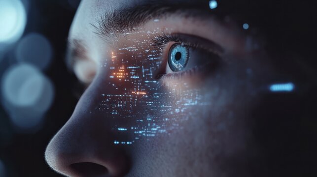 Menschen und neue Technologie, K&Atilde;&frac14;nstliche Intelligenz, KI Schafft Verbindungen zwischen Informationen, Data Analyse. Generiert mit KI