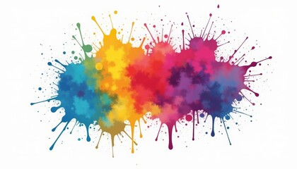  Vibrant splash of color perfect for creative projects