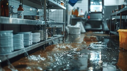 Flooded Kitchen Disaster
