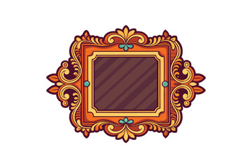 Vintage Frame vector art illustration.