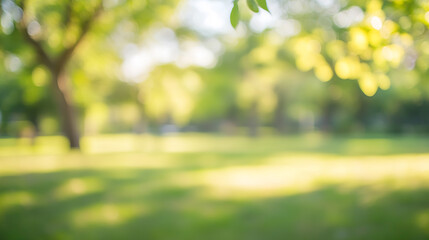 Fototapeta premium blur natural and light background in the park. 