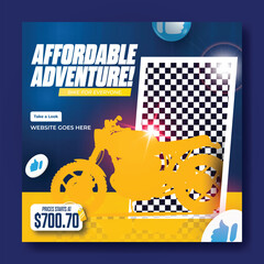 Modern Bike Sale Ads Social Media Template Design 